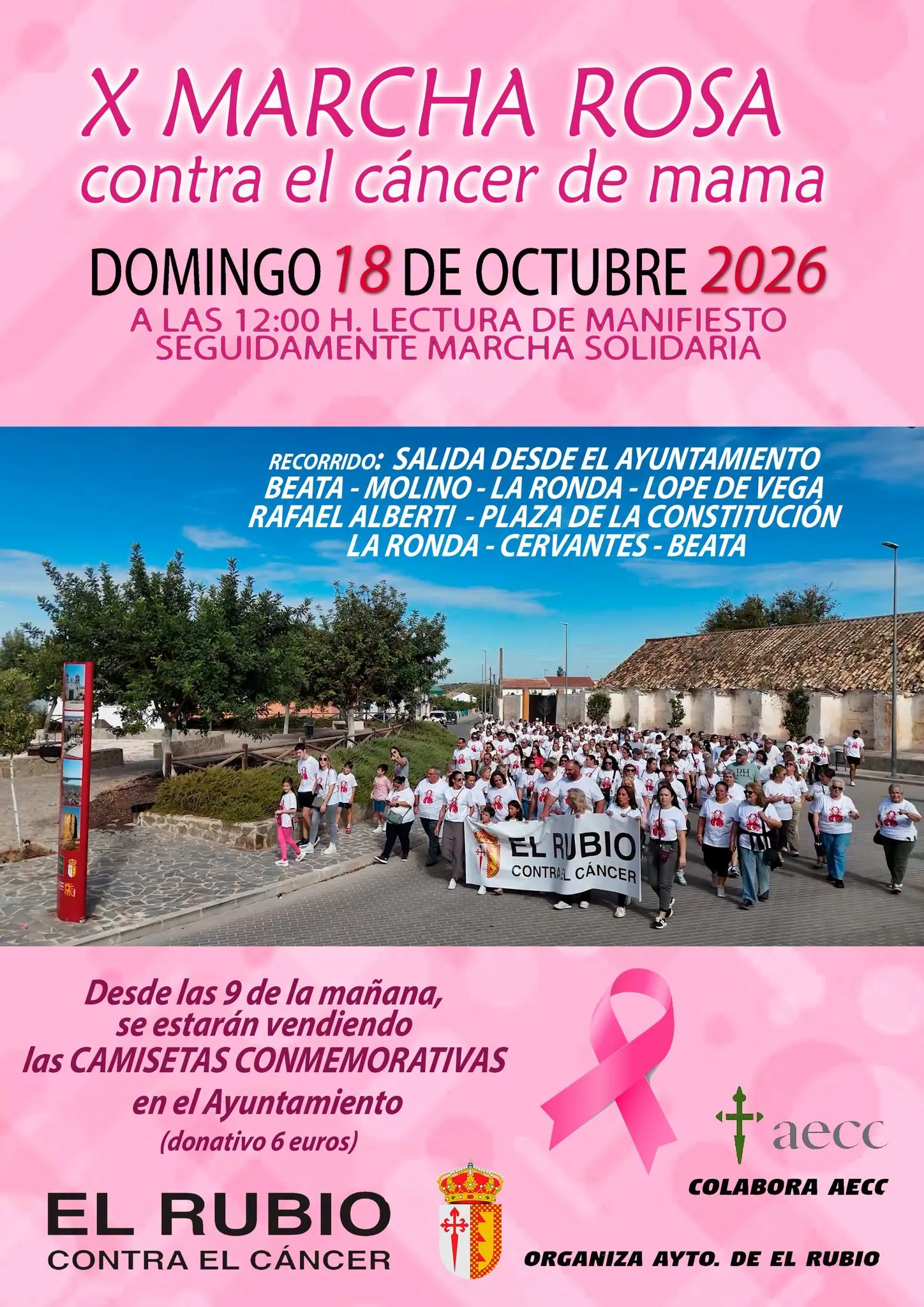 X Marcha Rosa contra el Cáncer de Mama en El Rubio