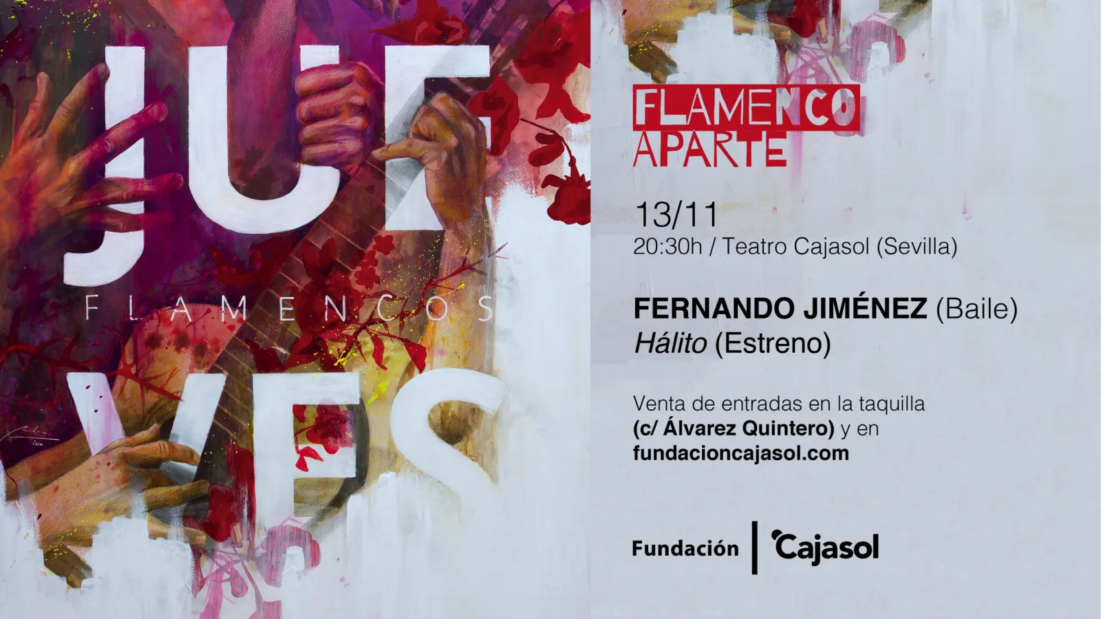 Fernando Jiménez estrena «Hálito» (Flamenco Aparte)