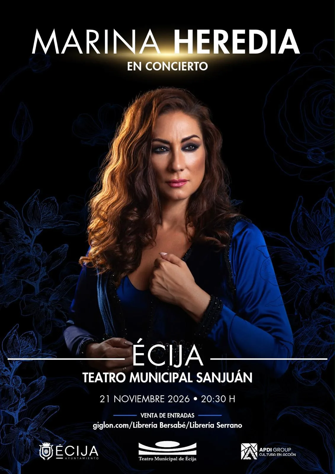 Marina Heredia en el Teatro Municipal de Écija