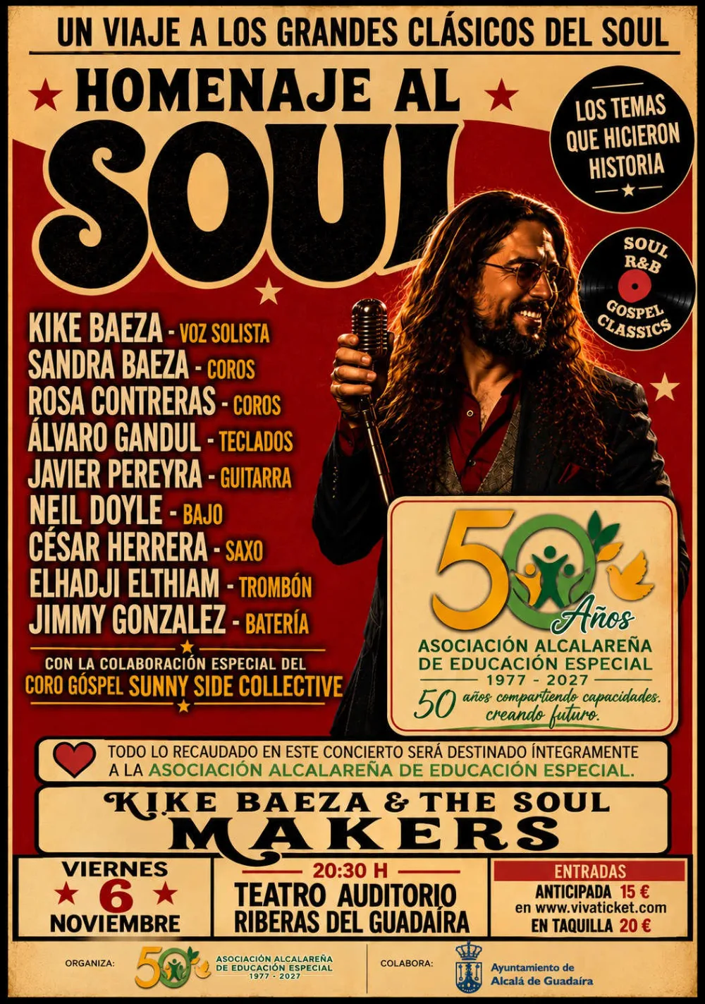 Homenaje al Soul, con Kike Baeza y The Soul Makers