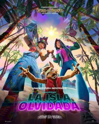 Cartel de La isla olvidada