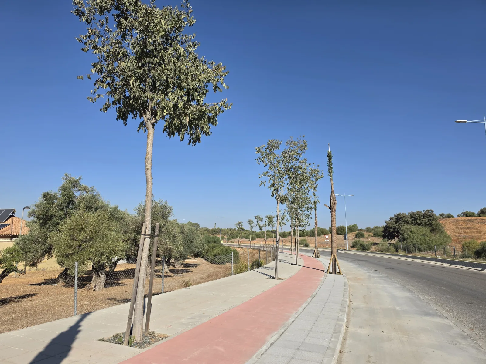 Imagen de la noticia: Dos Hermanas abre al uso el vial AV-63.1 tras añadir carril bici y acerado