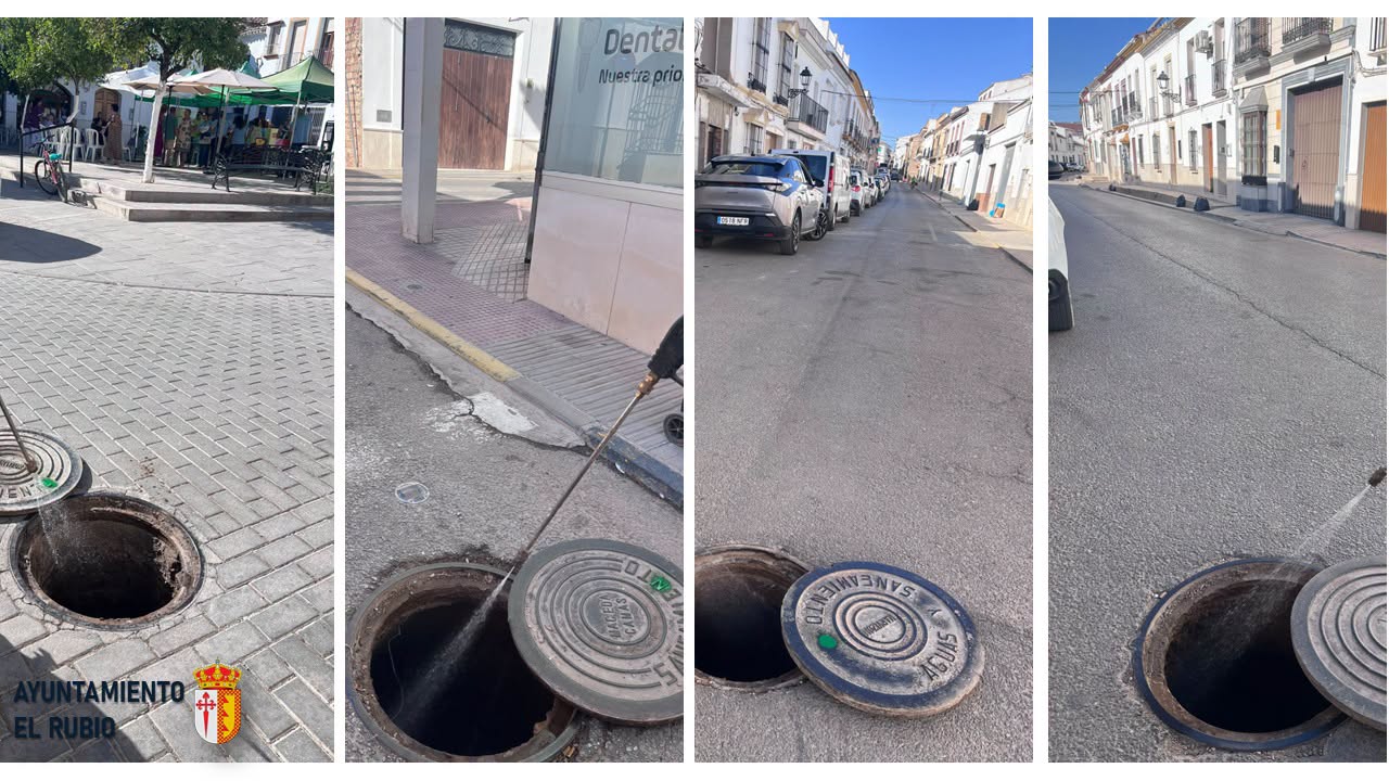 Imagen de la noticia: El Rubio desratiza el alcantarillado de la Plaza Ramón y Cajal y varias calles