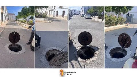 Imagen de la noticia: El Rubio desratiza el alcantarillado de la Plaza Ramón y Cajal y varias calles