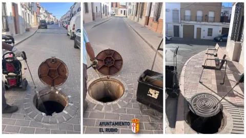 Imagen de la noticia: El Rubio desratiza el alcantarillado de la Plaza Ramón y Cajal y varias calles
