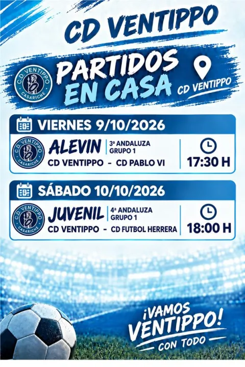 Image for the story: CD Ventippo plays two home games this weekend