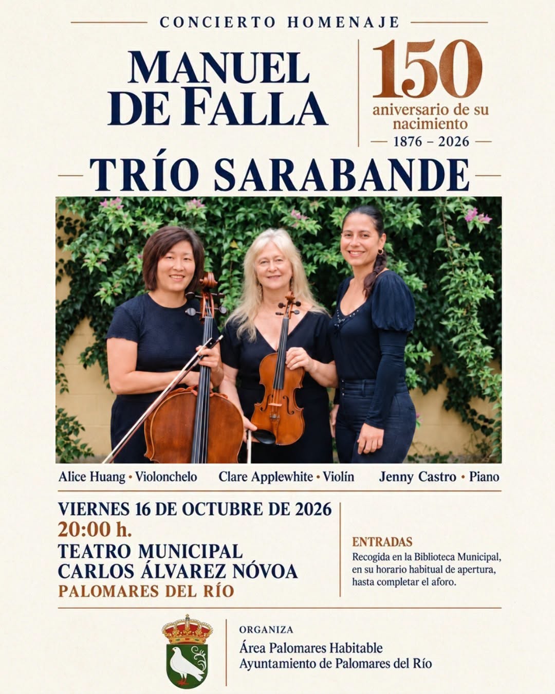 Image for the story: Palomares del Río celebrates the 150th anniversary of Manuel de Falla with a concert