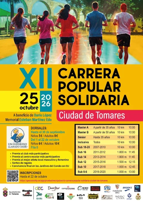 Image for the story: Tomares celebrates its 12th Charity Popular Race for Darío on Sunday the 25th