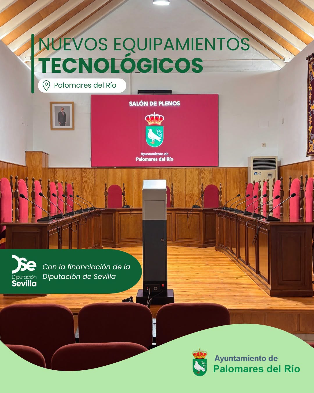 Imagen de la noticia: Palomares del Río renueva su equipamiento tecnológico con fondos de la Diputación