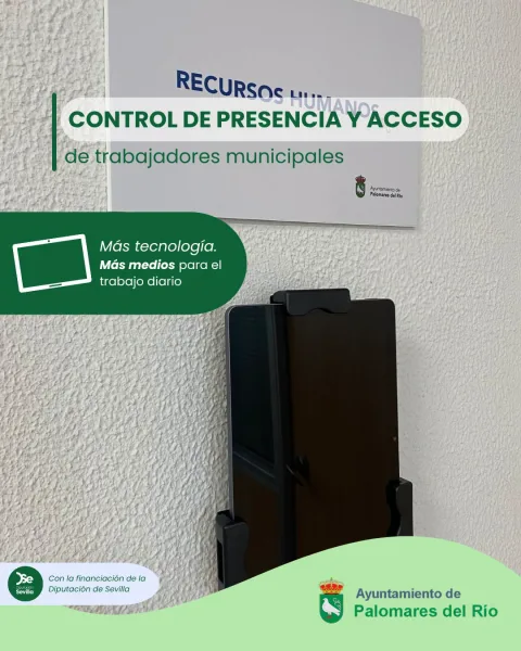 Imagen de la noticia: Palomares del Río renueva su equipamiento tecnológico con fondos de la Diputación