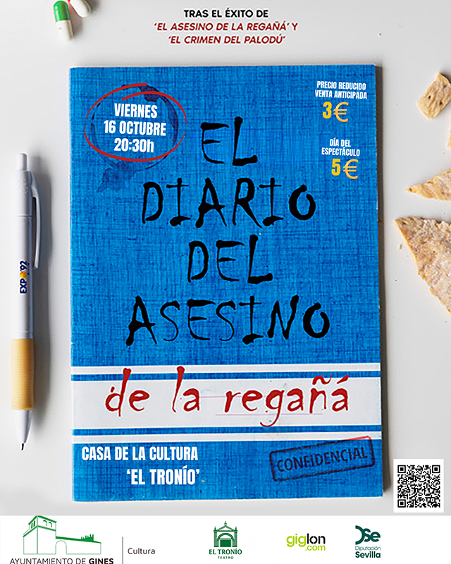 Imagen de la noticia: El Tronío de Gines estrena el viernes 'El diario del asesino de la regañá' con entradas agotadas