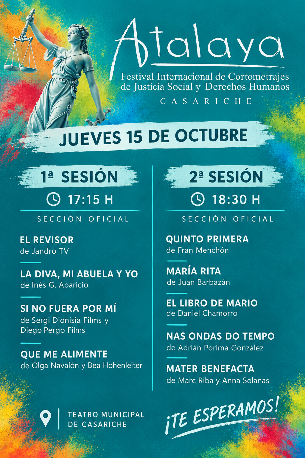 Imagen de la noticia: Atalaya Fest arranca en Casariche con dos sesiones de cortometrajes