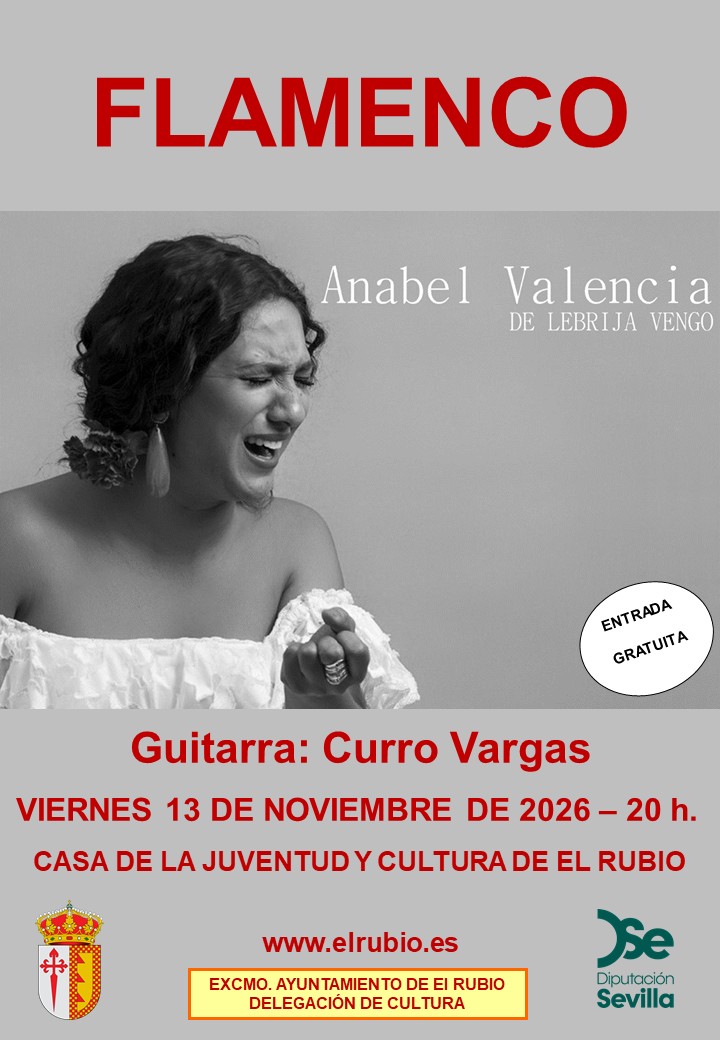 Imagen de la noticia: Anabel Valencia actúa gratis en El Rubio el 13 de noviembre