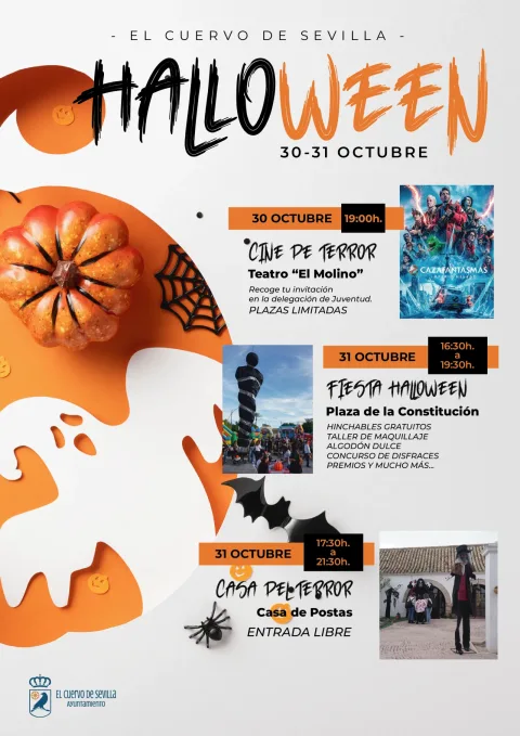 Imagen de la noticia: El Cuervo celebra Halloween con cine de terror, fiesta infantil y Casa del Terror