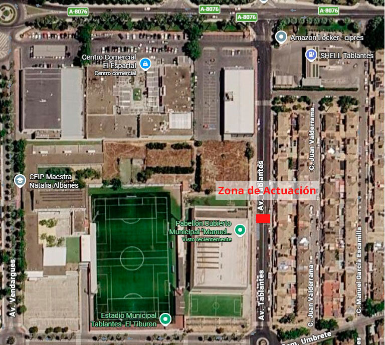 Image for the story: Traffic closure on Avenida de Tablantes to install a smart pedestrian crossing
