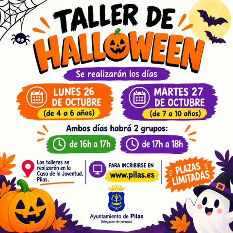 Imagen de la noticia: Pilas abre el 26 de octubre las inscripciones para sus talleres de Halloween