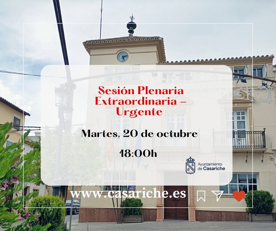 Imagen de la noticia: Casariche celebra un pleno urgente con la toma de posesión de Marín del Pozo y el PFEA-2026