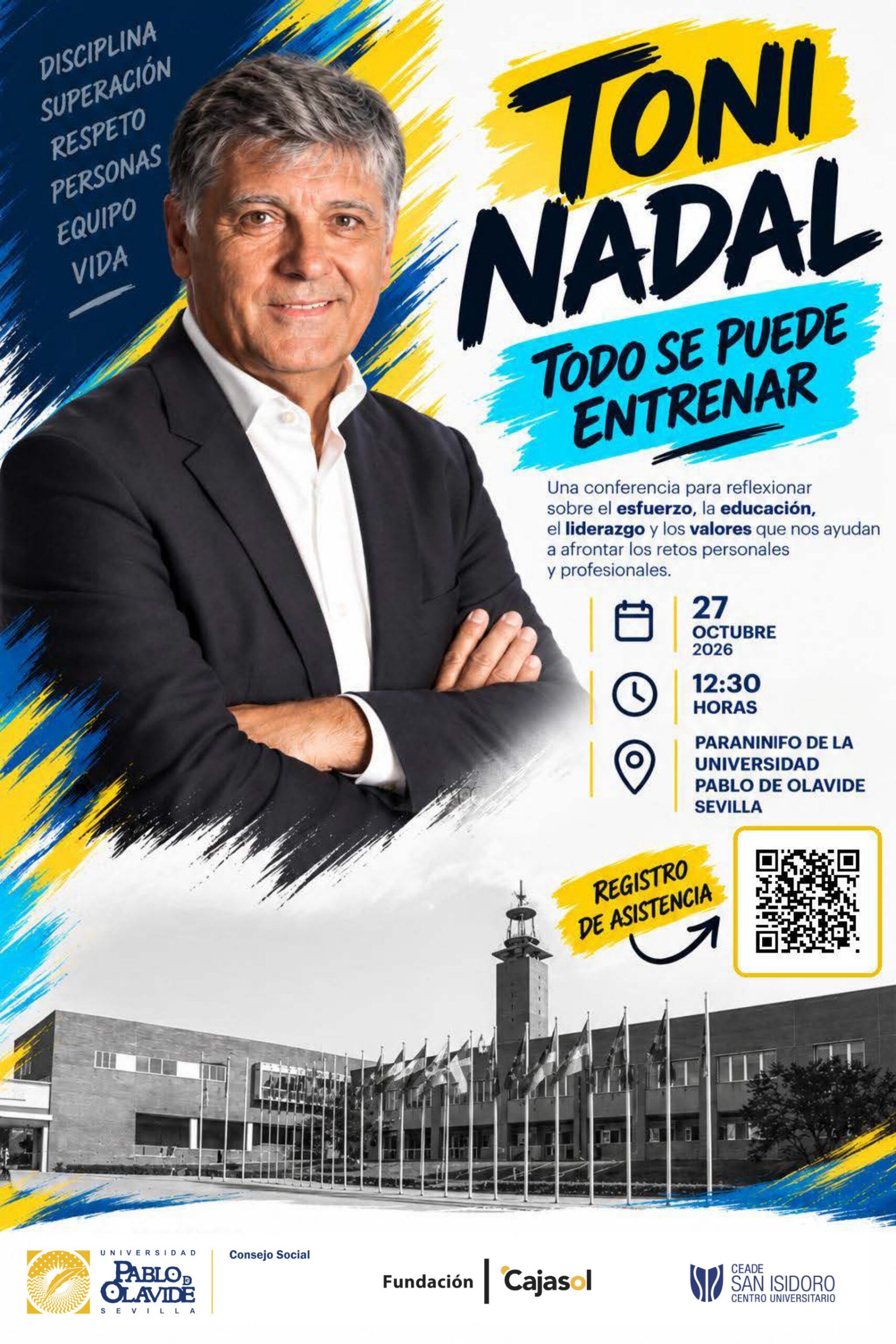 Image for the story: Toni Nadal will give a lecture on effort at Pablo de Olavide on October 27