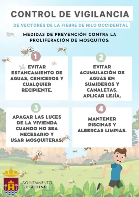 Imagen de la noticia: Guillena sigue con tratamientos contra el mosquito del Nilo tras cerrar la alerta el 14 de septiembre