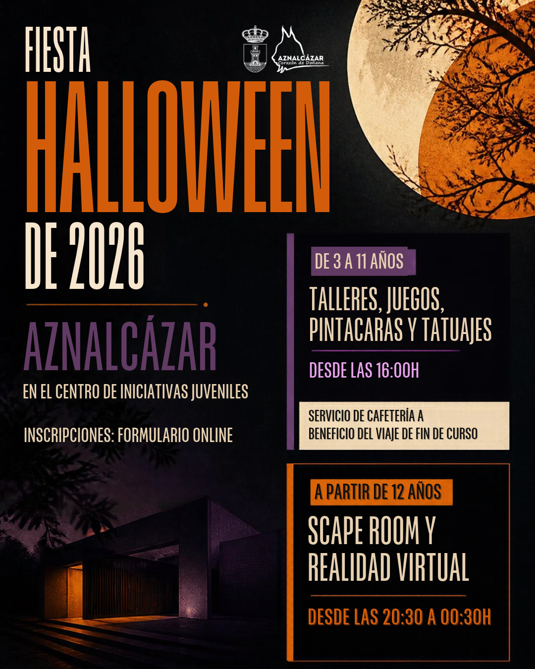 Imagen de la noticia: Aznalcázar celebra Halloween con talleres infantiles y una noche juvenil de escape room