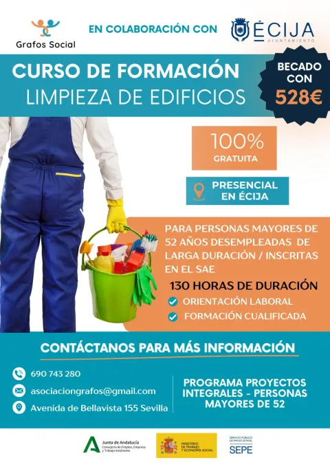 Imagen de la noticia: Écija abre 30 plazas de formación para desempleados mayores de 52 años