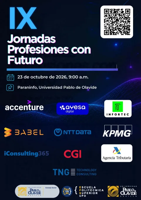 Imagen de la noticia: Más de 360 estudiantes de la UPO se citan con empresas tecnológicas