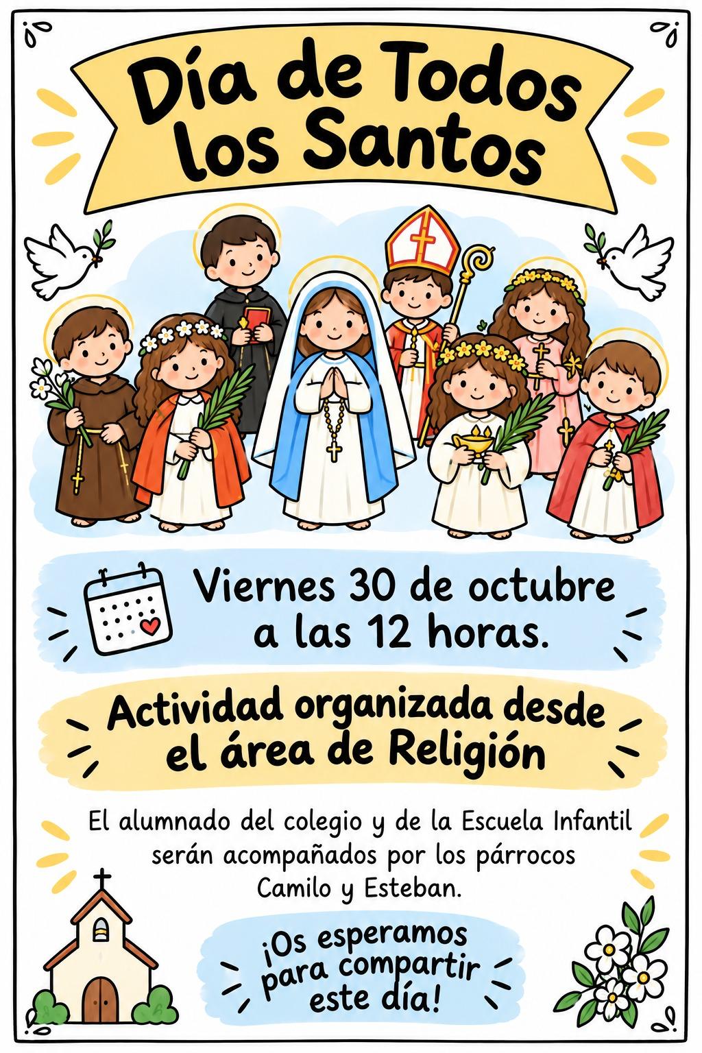 Imagen de la noticia: Corcoya celebra el Día de Todos los Santos con el alumnado del colegio