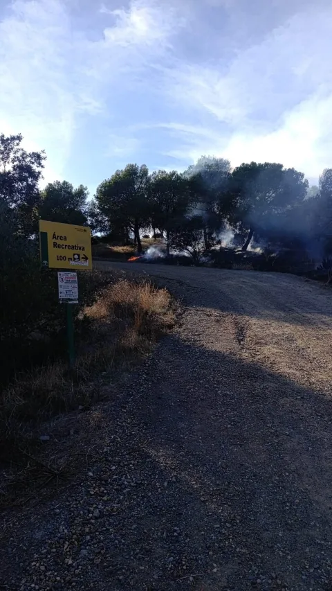 Imagen de la noticia: Un incendio en la zona recreativa de El Gergal se extingue el mismo sábado