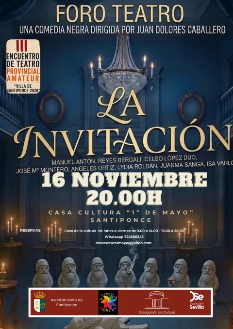 Imagen de la noticia: Santiponce acoge en noviembre cuatro obras del teatro amateur provincial