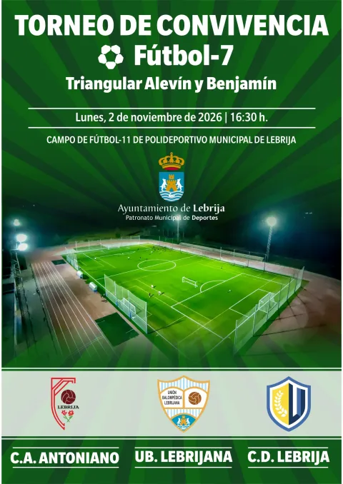 Imagen de la noticia: Lebrija reúne a sus tres clubes en un torneo de fútbol 7 alevín y benjamín