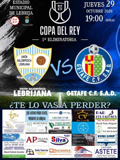 Imagen de la noticia: La Lebrijana recibe al Getafe en la Copa del Rey este jueves