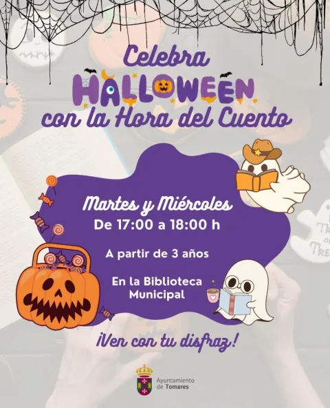 Imagen de la noticia: Tomares celebra Halloween en su biblioteca con cuentacuentos